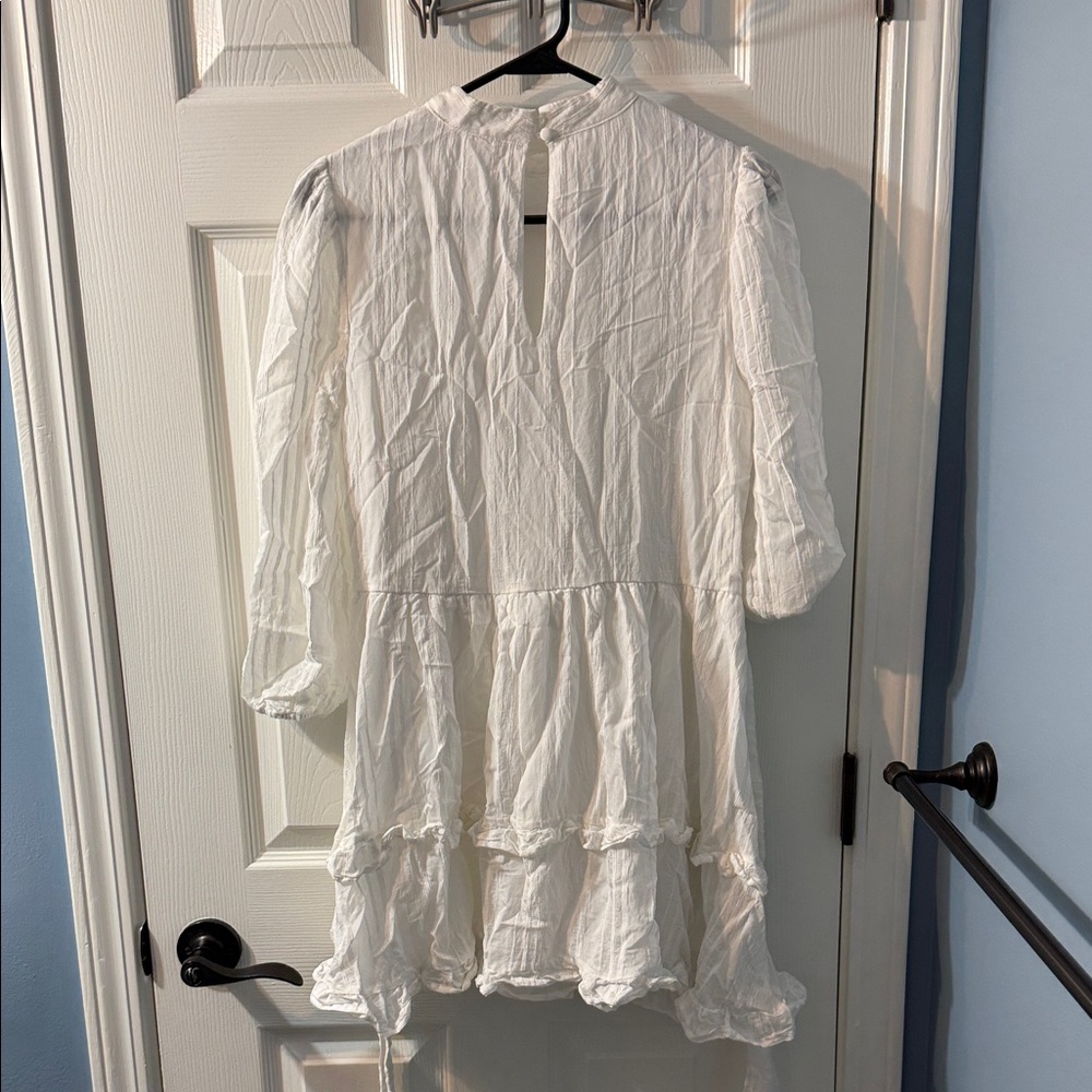 Chic Asymmetrical White Dress